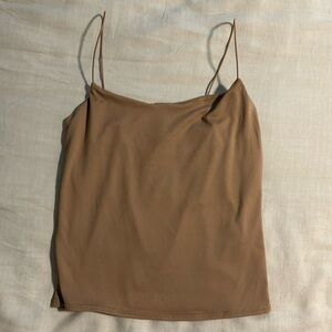 Gaze Crop Top- tan: Size S